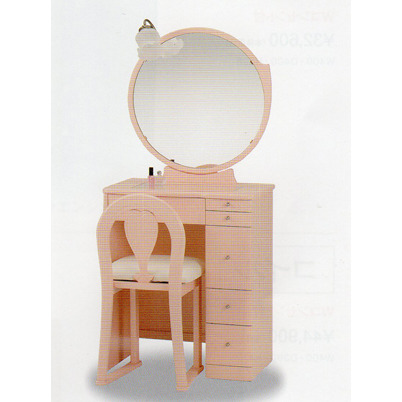 ２４一面鏡　ミルキー　ピンク色