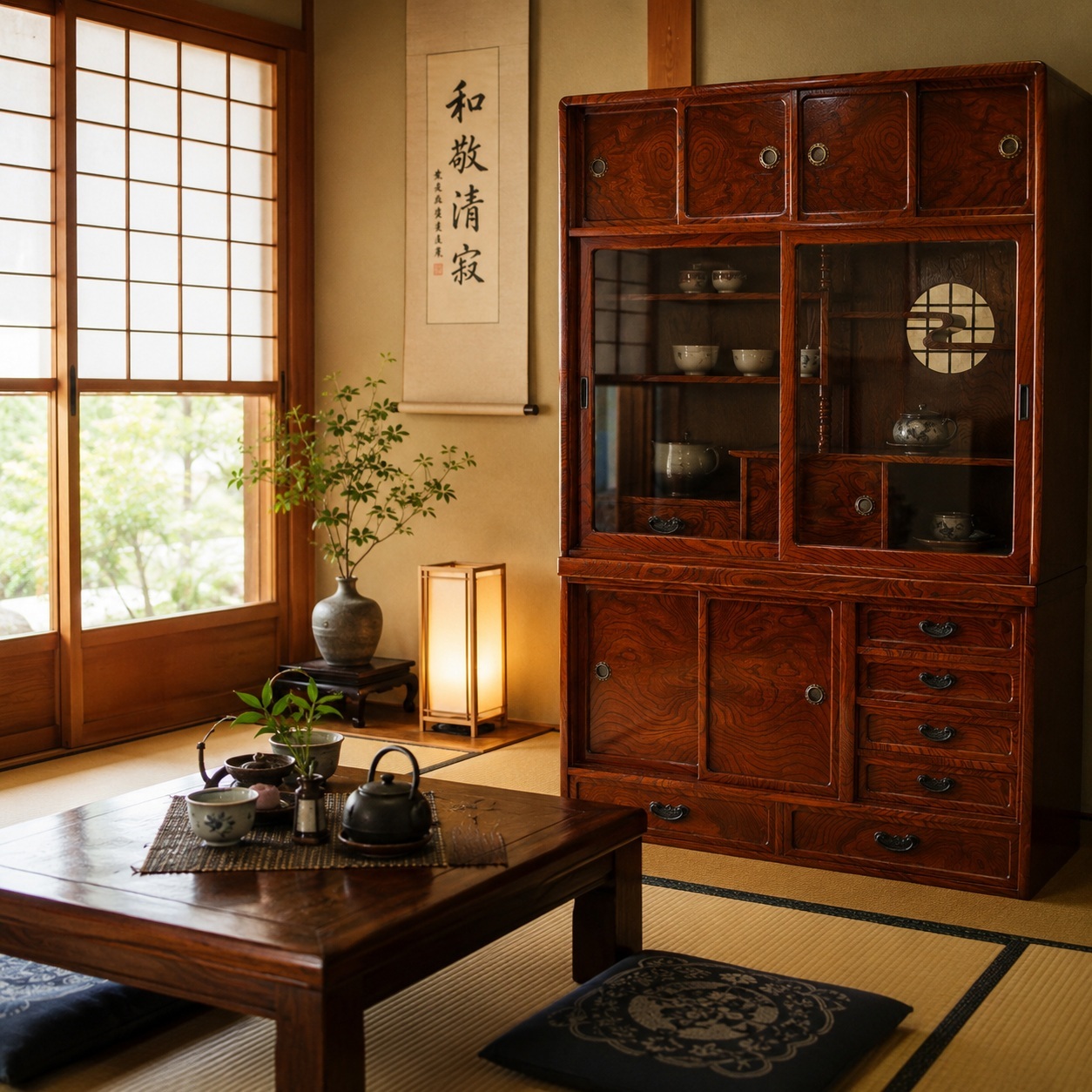 和茶棚900サイズケヤキ | 店舗,田中鏡台店 | 大川家具通販 大川市公式