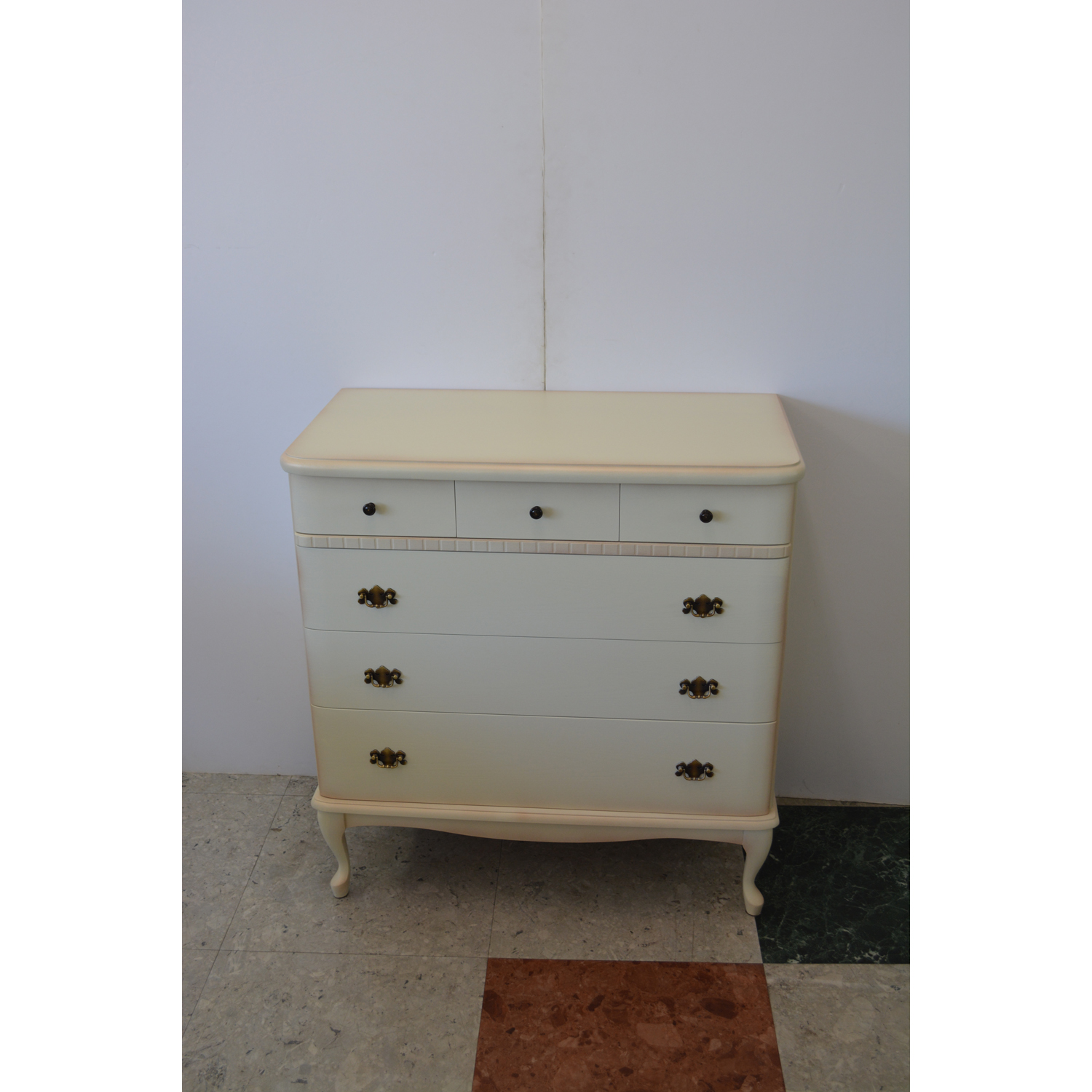 チェストフランソワ800 ホワイト色 - 鏡台・ドレッサーの専門店 大川の