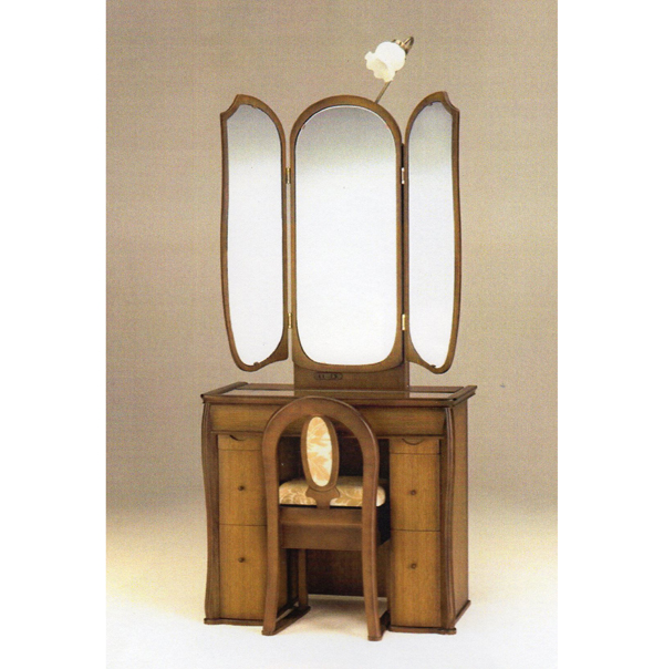 両袖収納三面鏡ラティーナ - 鏡台・ドレッサーの専門店 大川の田中鏡台店